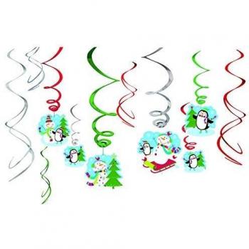 Jolly Snowman Girlande: 12 Spiralfolien