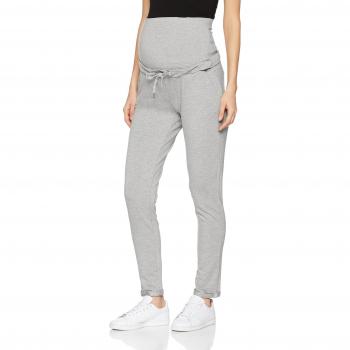 Bellybutton Schwangerschaftsmode Damen Legging Jogginghose m. Überbauchbund, Grau (Fumo Melange 8344), XXL