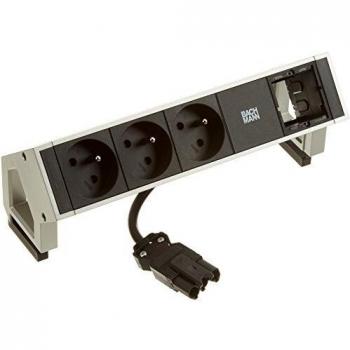 Bachmann Desk2 Steckdosenleiste mit 3 UTE und 1 leeren Steckplatz