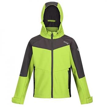 Regatta Eastcott II Softshell Jacket Bright Kiwi/Dark Grey 3-4 Years Male Male