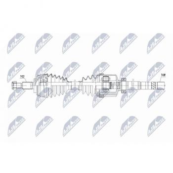 Antriebswelle NTY NPW-RE-185 per Renault Megane 4