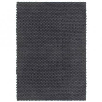 VidaXL Teppich Teppich Rechteckig Anthrazit 80x160 cm Baumwolle, Rechteckig