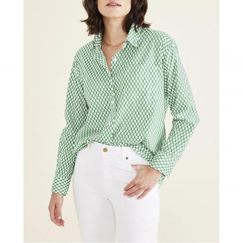 Original Dockers Camicia Nara Voile Rolling S a Manica Lunga