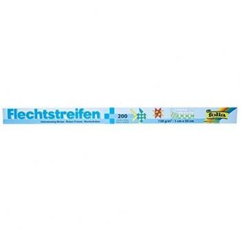 Vlechtstroken Folia 50x1cm 130gr 200 stroken ass