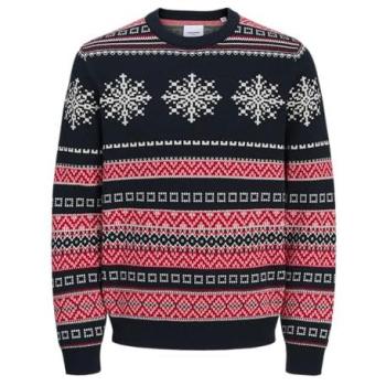 JACK & JONES Pullover JJXMAS dunkelblau – Größe S (Einzelstück)