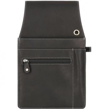15.5 cm Black Leather Waiter Wallet – Dallas Esquire Edition