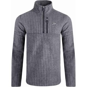 Weird Fish Longmont 1/4 Zip Navy Stripe Grid Fleece 3XL