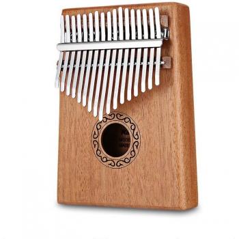 Instrumento musical Kalimba W-17T, 17 teclas, con martillo y guía para principiantes