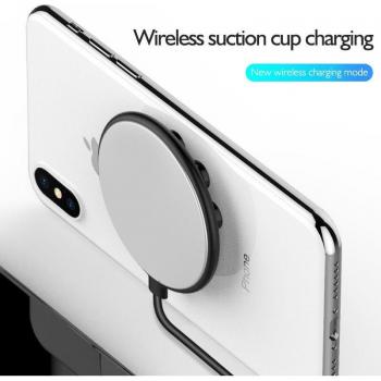 Chargeur Qi Mini Ventouse 10 W – Apple, Samsung, Huawei, Xiaomi, LG
