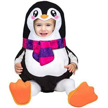 Bébé Flocon – Déguisement Pingouin Coloré avec Écharpe