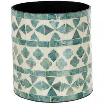 Cache‑pot Delta 15 cm Bleu clair en céramique