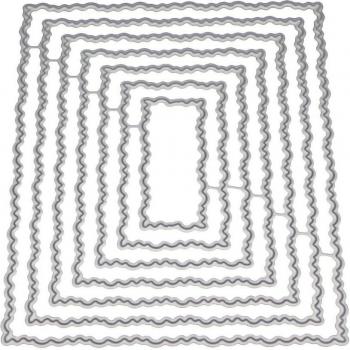 DIY Scrapbooking Rectangle Stitched Frames Dies