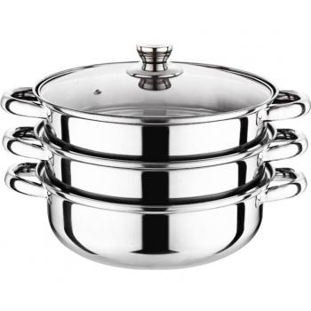 28cm Large Stainless Steel Steamer with Easy Clean Features
