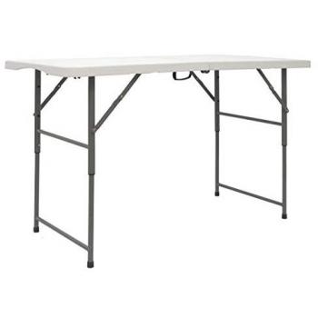 Amanka Höhenverstellbarer Klapptisch 120 x 60 cm