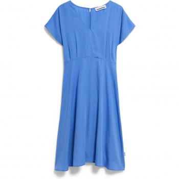 ARMEDANGELS AALBINE Midikleid in sanftem Hellblau