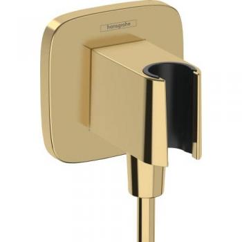 Raccordo a muro Hansgrohe FixFit con supporto per doccia, oro