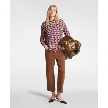 Elena Miró Pantalón Corto Recto de Cinco Bolsillos