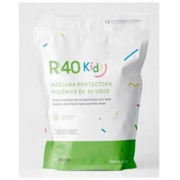 Mascherina R40 EcoKids 100% Cotone Biologico Lavabile