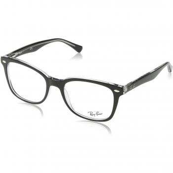 Ray-Ban 5285 Lunettes de soleil mixte adulte, Noir, 53