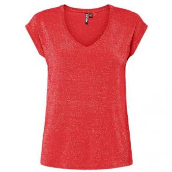 Pieces Camiseta Feminina Lurex com Listras