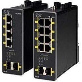 CISCO IE-1000 switch PoE L2 2 GE SFP 8 FE porte in rame