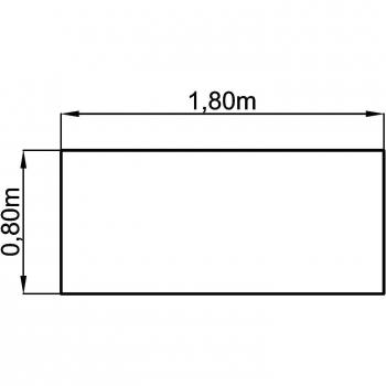 **Gradeo‑Serie Schreibtisch – C‑Fuß, Ahorn, 180 × 80 cm, höhenverstellbar