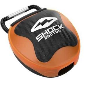 ShockDoctor Antibacterial Mouth Guard Holder – Black & Orange