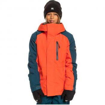 Giacca da neve Quiksilver Mission Block blu rossa per bambino