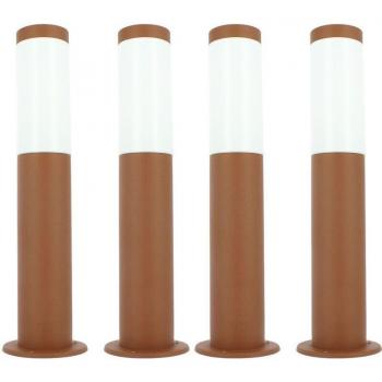 Arum Lighting Valente: Set di 4 Terminali Esterni Marrone Antico, 45 cm