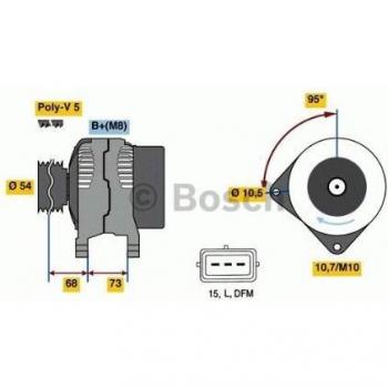Bosch 0 986 049 430 Générateur