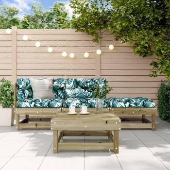 Impregnated Pine Wood 4-Piece Garden Lounge Set from vidaXL