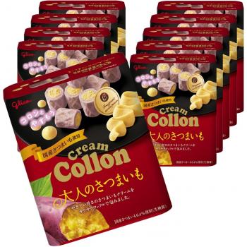 Adult Sweet Potato Cream Collon (Waffle Bite Size) – 48 g x10 – Ezaki Glico