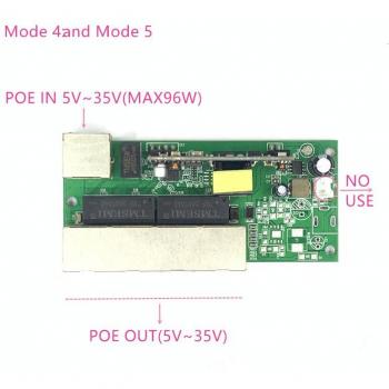 Long‑Distance Force PoE Reverse Buck Switch – 100Mbps, 45+78
