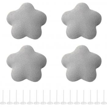 Decoración multifuncional para edredón, flor de ciruelo, 4 piezas