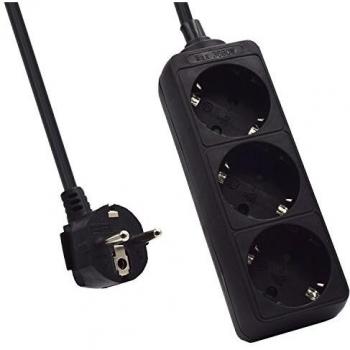 Ewent EW3959 Regleta con 3 Tomas, 3680 W, 250 V, Blanco, 1.5 m