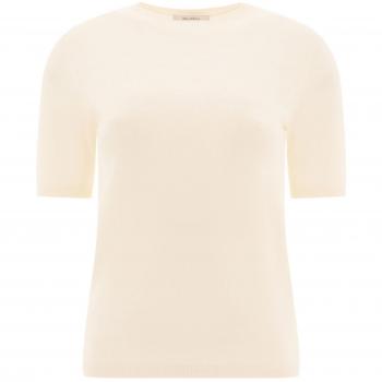 Max Mara, T-Shirts, female, White, Size: M Vaniglia Warren Top
