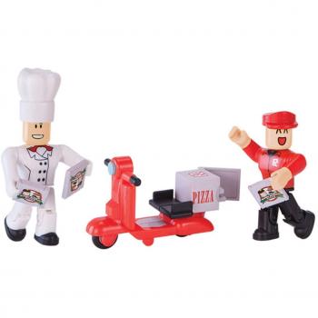 Jazwares 10726 Arbeiten Sie an einem Pizza-Ort Roblox 2er Pack Figuren