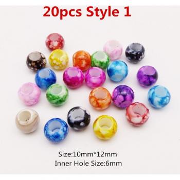 20-50 Piece Colorful Dreadlock Beads for Crochet Hair Braids