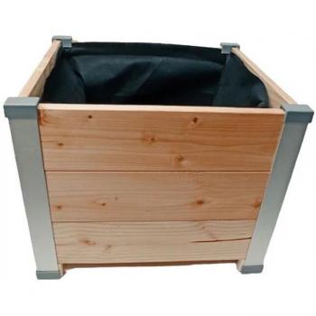 Potager Design : Bac Carré Bois Douglas, 50×45×40 cm