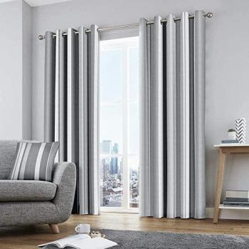 Whitworth Fully Lined Cotton Eyelet Curtains