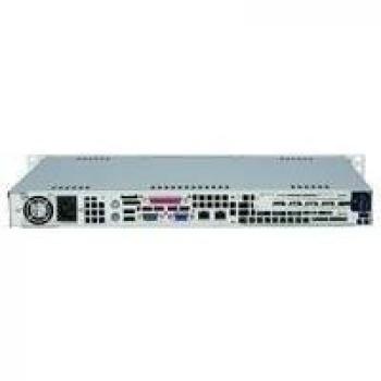 Supermicro 1U ATX Rack Chassis CSE‑512 F‑600lb – 600 W, Schwarz