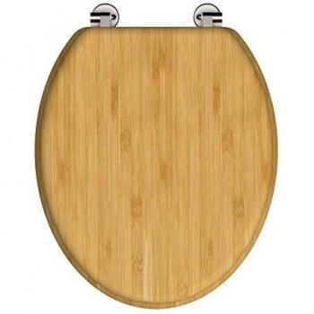 Abattant WC CENTRALE BRICO en bambou massif NATURAL