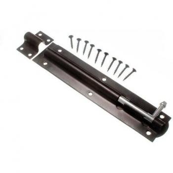 Ultimate Protection Gate Shed Latch Tower Bolt Slide Lock Bundle, 200mm Black (Pack of 20)