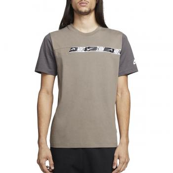 Nike Herren T-Shirt Sportswear Olivgrau / Mittel-Asche / Weiß