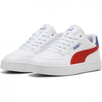 Cappello di moda Puma Caven 2.0 Junior – Bianco neutro, Rosso Fiamma, Blu Cristallo, EU 38,5