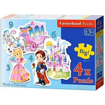 Castorland Fairy Tale Princesses 4x Puzzle B-005031