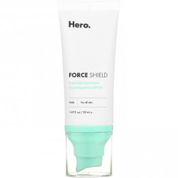 Hero Cosmetics, Bouclier de Force, Écran Solaire Superléger, FPS 30, 1,69 fl oz