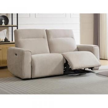 Sofá Lorgita Beige con Motor y Reclinación