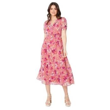 Elegant Chiffon Ruffle Midi Dress for Women