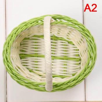 Fabric Flower and Fruit Basket
